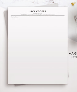ATS Friendly CV Template Letterhead Template Jack
