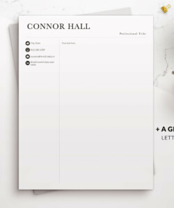 Simple Resume Template Word Letterhead Template Connor