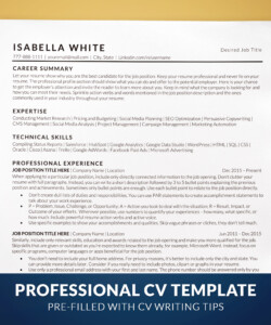ATS Friendly CV Template CV Template Cover Isabella White