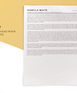 ATS Friendly CV Template Letterhead Template Isabella White
