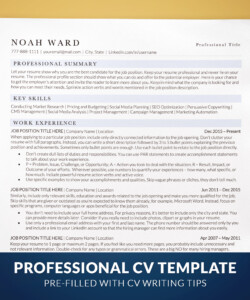 Executive CV Template ATS Friendly Cover One Page CV Noah Ward