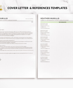 ATS Compliant CV Template Word Cover Letter References Heather Murillo