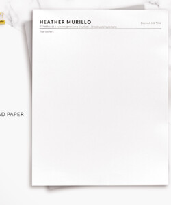 ATS Compliant CV Template Word Letterhead Heather Murillo