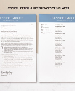 Clean Resume for Teachers Template for Word Cover Letter Template Kenneth Mccoy