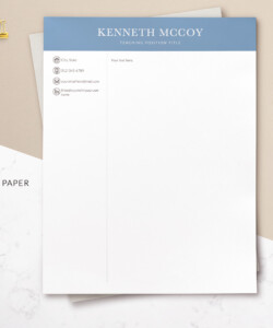 Clean Resume for Teachers Template for Word Letterhead Template Kenneth Mccoy