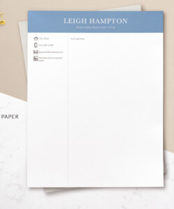 Professional Teacher Resume Word and Cover Letter Letterhead Leigh Hampton