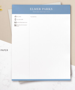 Professional Teacher Resume and Cover Letter Template Letterhead Elmer Parks