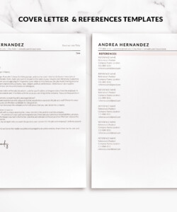 Resume Template ATS CV Features Template Cover Letter References Andrea Hernandez