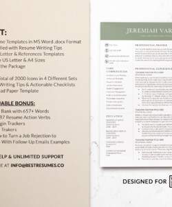 Resume Template for Teachers Compact Resume Package Jeremiah Vargas