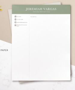 Resume Template for Teachers Letterhead Template Jeremiah Vargas