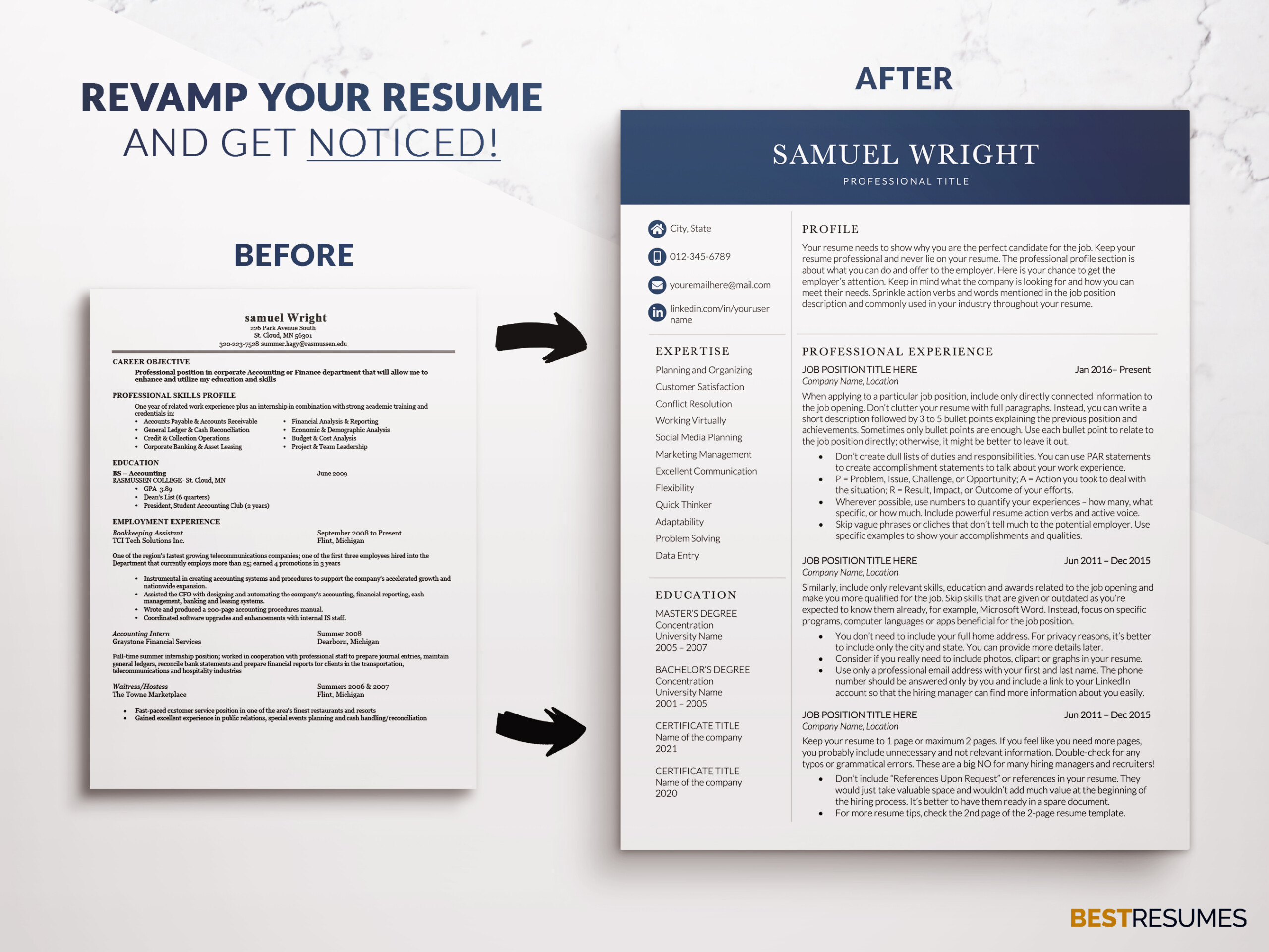 Executive-Resume-Template-Word-Revamp-Your-Resume-Samuel-Wright