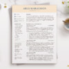 Modern Elegant Resume Template for Word One Page Resume Arlo Margesson