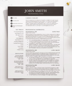Modern-Professional-Resume-Template-One-Page-Resume-John-Smith