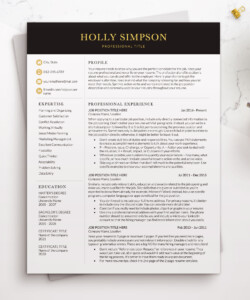 Professional-Executive-Resume-Template-Gold-Colour-One-Page-Holly-Simpson