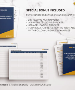 Professional Minimalist Resume Template for Word Bonus Files Donna Contreras