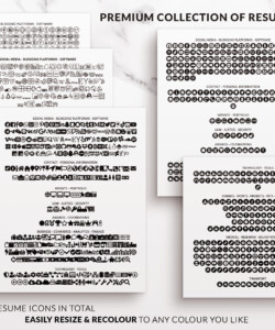 Professional Minimalist Resume Template for Word Resume Icons Donna Contreras